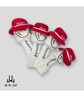 Bộ bao phủ gậy golf Malbon 1 set Màu Trắng
