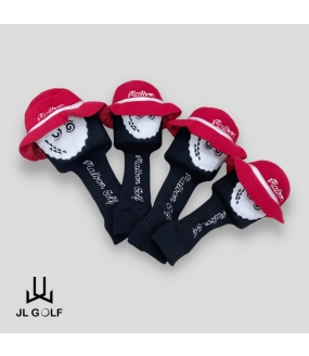 Bộ bao phủ gậy golf Malbon 1 set Màu đen