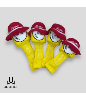 Bộ bao phủ gậy golf Malbon 1 set Màu Vàng