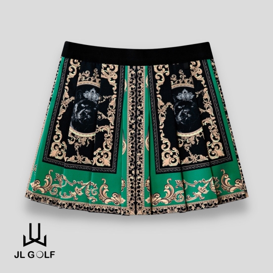 Chân váy UTAA Neon Baroque xanh lục