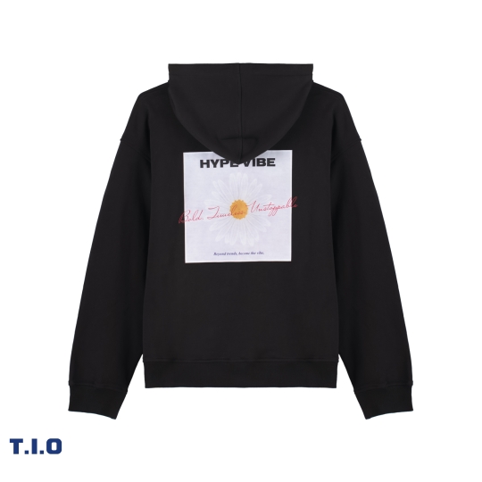 daisy hoodie - black